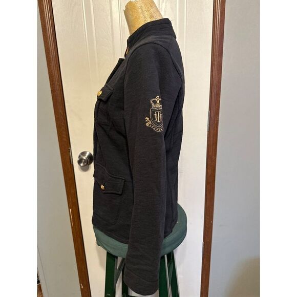 Tommy Hilfiger Navy & Gold Military Cut Jacket Size Medium - Picture 2 of 16